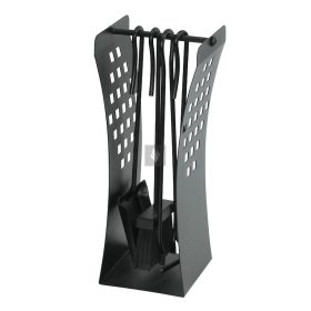 Kandallótisztító készlet, fekete, 4 részes