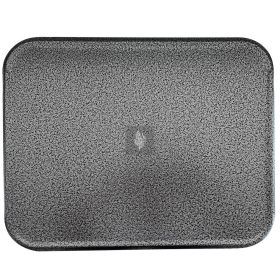   Kandallószőnyeg, 0,6 mm, antik, fekete-ezüst színű, kalapált