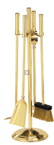 Kandallótisztító szett, sárgaréz, 4 részes