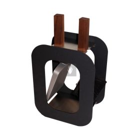 Kandallótisztító szett, kocka alakú, antracit, 2 részes