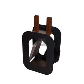 Kandallótisztító szett kocka alakú, fekete, 2 részes