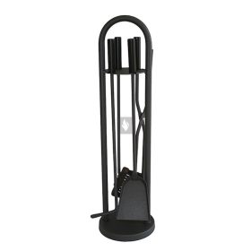   Kandallótisztító készlet, kör talpas, antracit, 4 részes