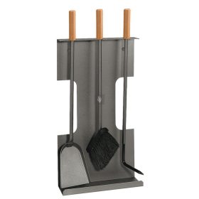 Fali kandallótisztító készlet, antracit, 3 részes