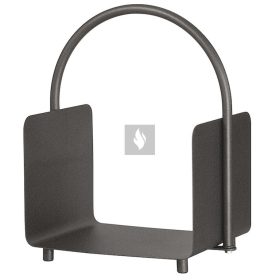 Fatároló kosár, nyitott, fogantyús, antracit 