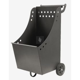 Fatároló kocsi, antracit, fogantyús, gurulós