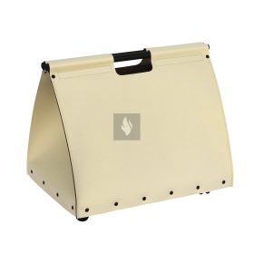 Fatároló táska, bőr, gurulós, bézs