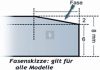 Kandalló alátét üveglap 100x120 cm trapézes téglalap alakú 6mm