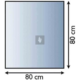 Kandalló alátét üveglap 80x80 cm négyzet alakú 6mm