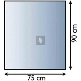 Kandalló alátét üveglap 90x75 cm téglalap alakú 8mm