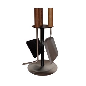 Kandallótisztító szett, kör alakú, fekete, 3 részes