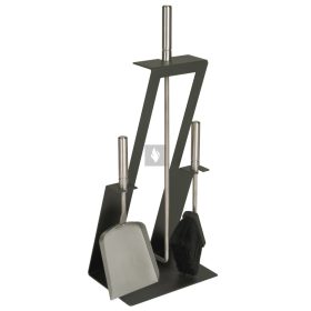 Kandallótisztító szett, antracit, 3 részes
