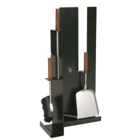 Kandallótisztító szett, 1 oldalas, fekete, 3 részes