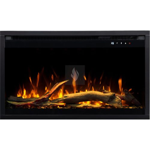  Afena 3D 60x60 Fekete Beépíthető elektromos kandalló