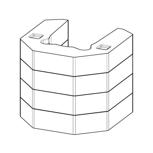 Hőtároló szett Romotop LERA C GH design kályhához