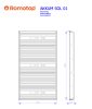 Hátsó hőtároló szett SOLID design kandallóhoz
