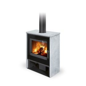 Romotop ALEDO G dekorüveg ajtós zsírkő Kandallókályha