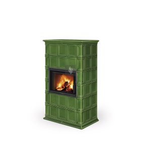   Romotop BARACCA 11 kályhacsempe burkolatú Kandallókályha - bővíthető hőtárolóval