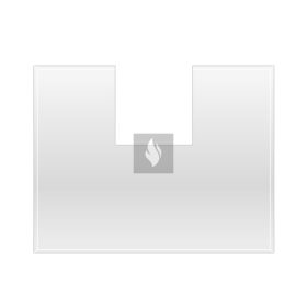 Alátét üveglap CARA CS design kandallóhoz