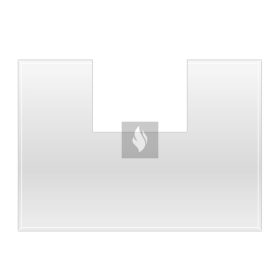 Alátét üveglap CARA C design kandallóhoz