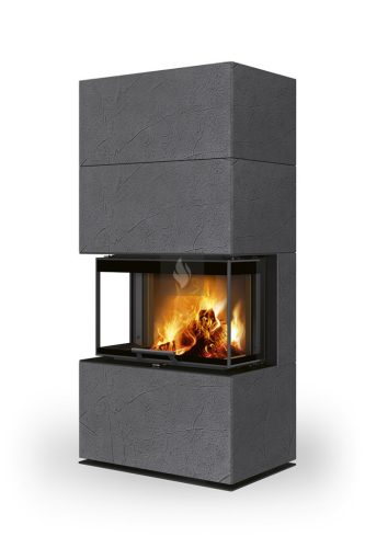 Romotop CARA C N 62 thermaline sötét szürke Design kandalló
