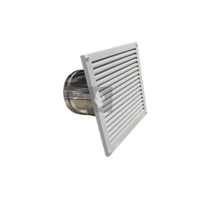 KÜLTÉRI ESŐVÉDŐ RÁCS NÉGYZET 125 mm FESTETT