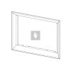 RAM04 süllyesztett beépítő keret Romotop DYNAMIC DW2M - DWB2M kandallóbetéthez