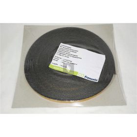   Hőálló lapostömítés 8x2mm szőtt öntapadós fekete 300°C