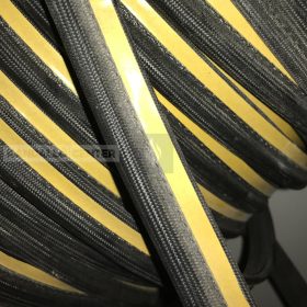 Hőálló tömítés 8x18mm szőtt öntapadós fekete