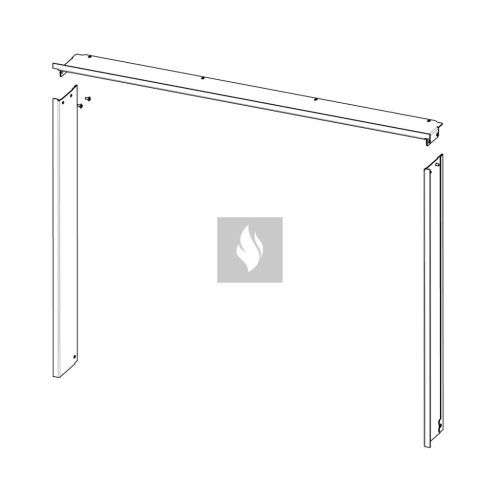 RAM11 takarókeret Romotop HEAT H3LJ kandallóbetéthez 