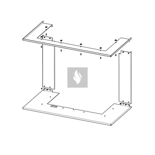 RAM12 takarókeret Romotop HEAT HC3LH kandallóbetéthez 
