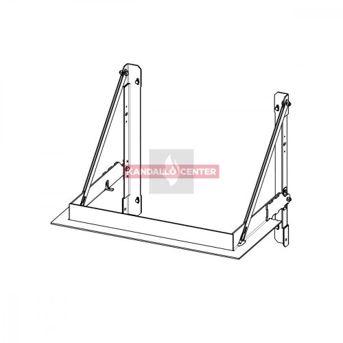 RAM15 terhelhető beépítést elősegítő felső fémkeret Romotop HEAT HC3LH kandallóbetéthez 