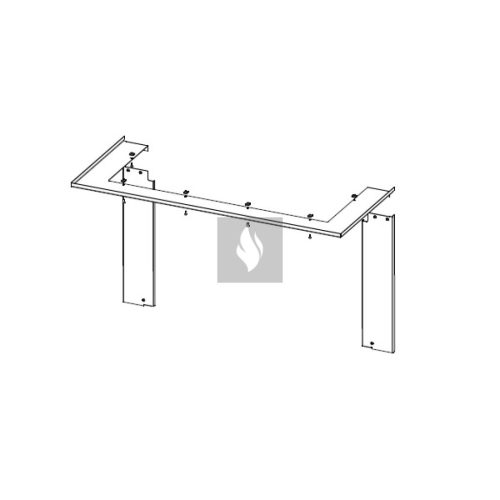 RAM11 takarókeret Romotop HEAT HC3LJ kandallóbetéthez 