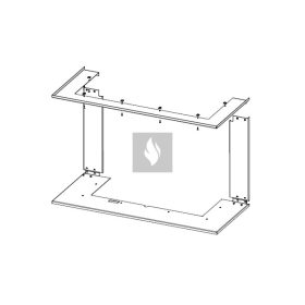 RAM12 takarókeret Romotop HEAT HC3LJ kandallóbetéthez 