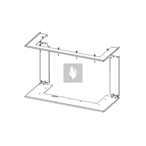 RAM12 takarókeret Romotop HEAT HC3LJ kandallóbetéthez 