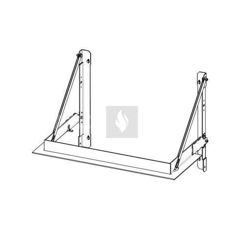 RAM15 terhelhető beépítést elősegítő felső fémkeret Romotop HEAT HC3LJ kandallóbetéthez 