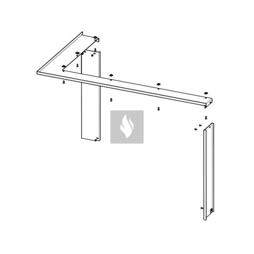 RAM11 takarókeret Romotop HEAT H R/L 3LF kandallóbetéthez
