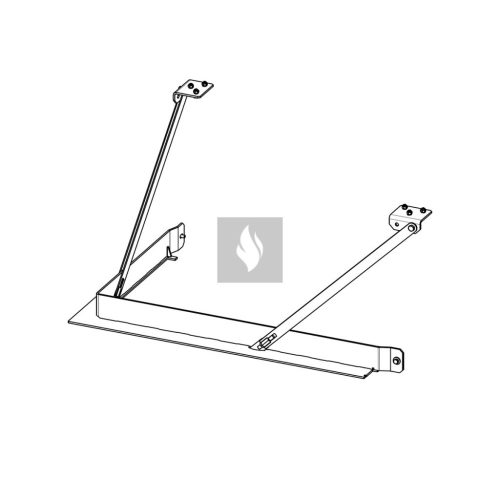 RAM15 terhelhető beépítést elősegítő felső fémkeret Romotop HEAT H R/L 3LF kandallóbetéthez