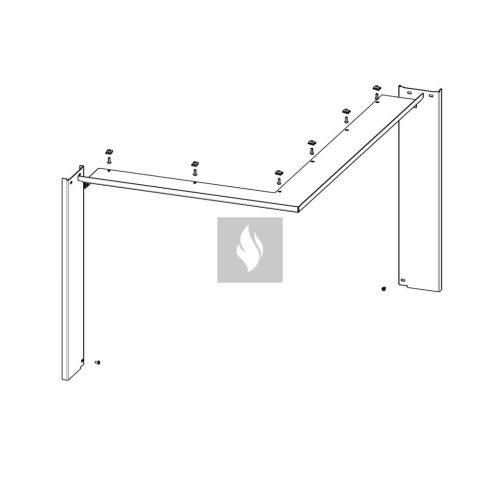 RAM11 takarókeret Romotop HEAT H R/L 3LG kandallóbetéthez