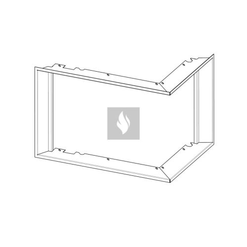 RAM04 süllyesztett beépítő keret Romotop HEAT H R/L 2SG kandallóbetéthez