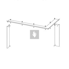 RAM11 takarókeret Romotop HEAT H R/L 3LF kandallóbetéthez
