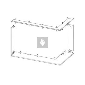 RAM12 takarókeret Romotop HEAT H R/L 3LF kandallóbetéthez