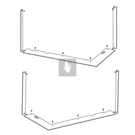 RAM13 takarókeret Romotop HEAT H R/L 3LF kandallóbetéthez
