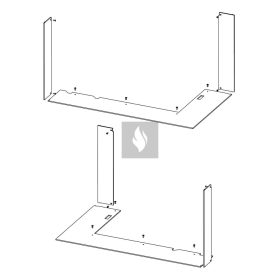 RAM14 takarókeret Romotop HEAT H R/L 3LF kandallóbetéthez