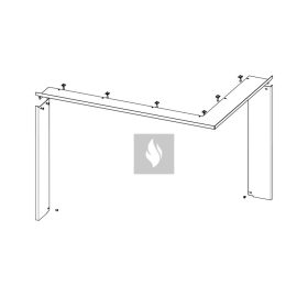RAM11 takarókeret Romotop HEAT H R/L 3LG kandallóbetéthez