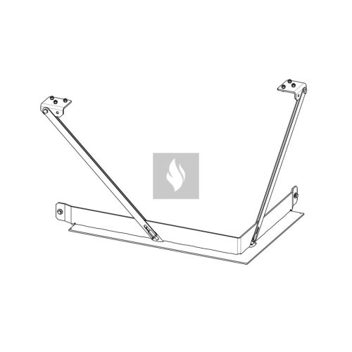 RAM15 terhelhető beépítést elősegítő felső fémkeret Romotop HEAT H R/L 3LG kandallóbetéthez