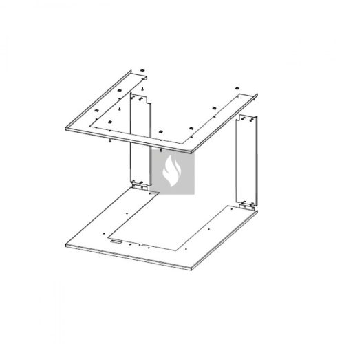 RAM12 takarókeret Romotop HEAT HU3LF kandallóbetéthez