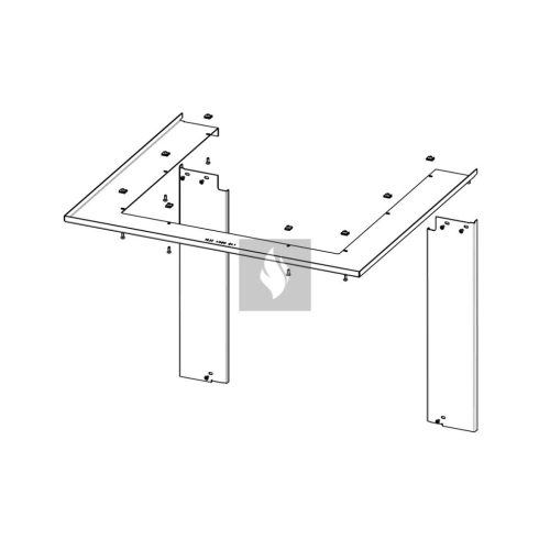 RAM11 takarókeret Romotop HEAT HU3LG kandallóbetéthez