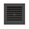 SAVEN Hide szellőzőrács 17×17cm fekete