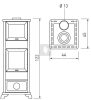 ITC DECOR C (exDAFNE OVEN) Légfűtéses kandallókályha sütővel