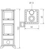 ITC DECOR C (exDAFNE OVEN) Légfűtéses kandallókályha sütővel